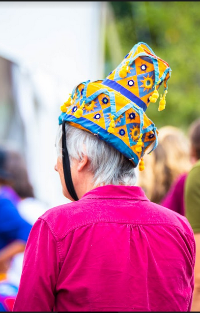 People in the Deep Roots Music Festival parade