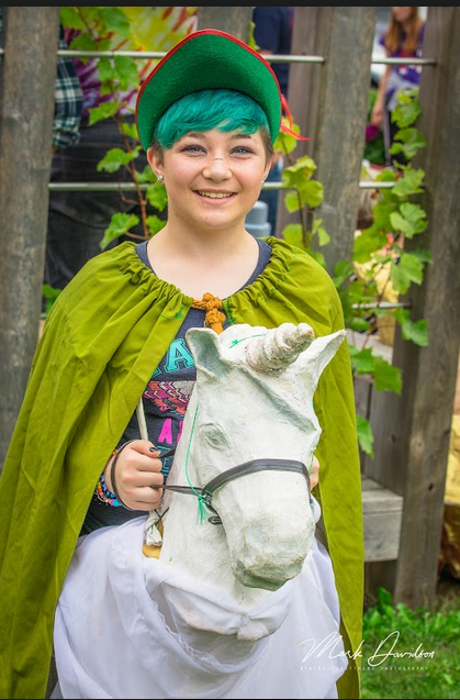 People in the Deep Roots Music Festival parade