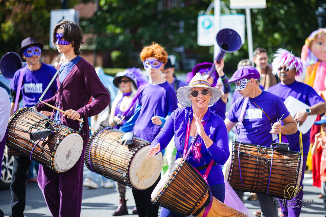 Drummers in the DRMF parade